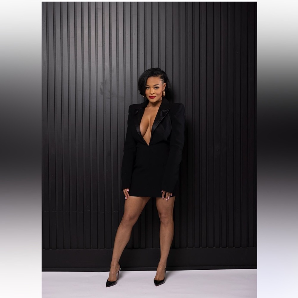 Black blazer mini dress!
